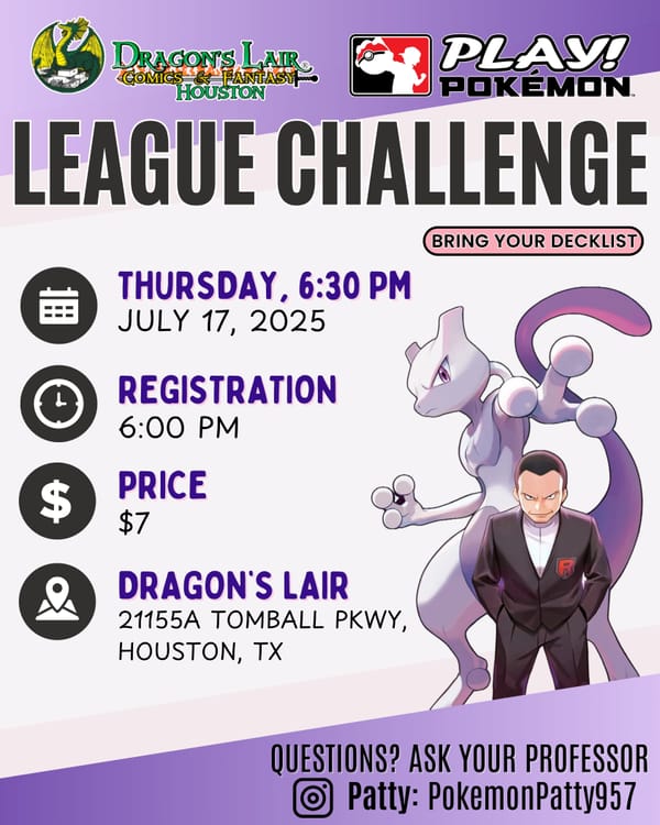 Dragon's Lair July TCG League Challenge